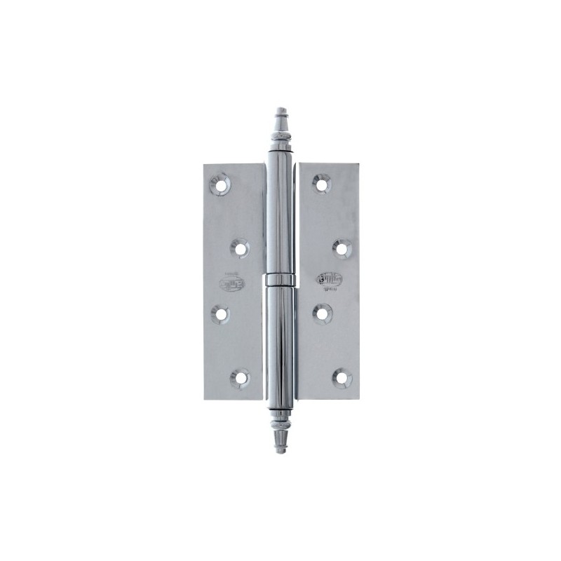 AMIG 1635  
 Pernio 415  
 120 x 80 x 4 mm  
 Latón  
 Cromado brillo - Derecha