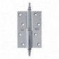 AMIG 1636  
 Pernio 415  
 120 x 80 x 4 mm  
 Latón  
 Cromado brillo - Izquierda