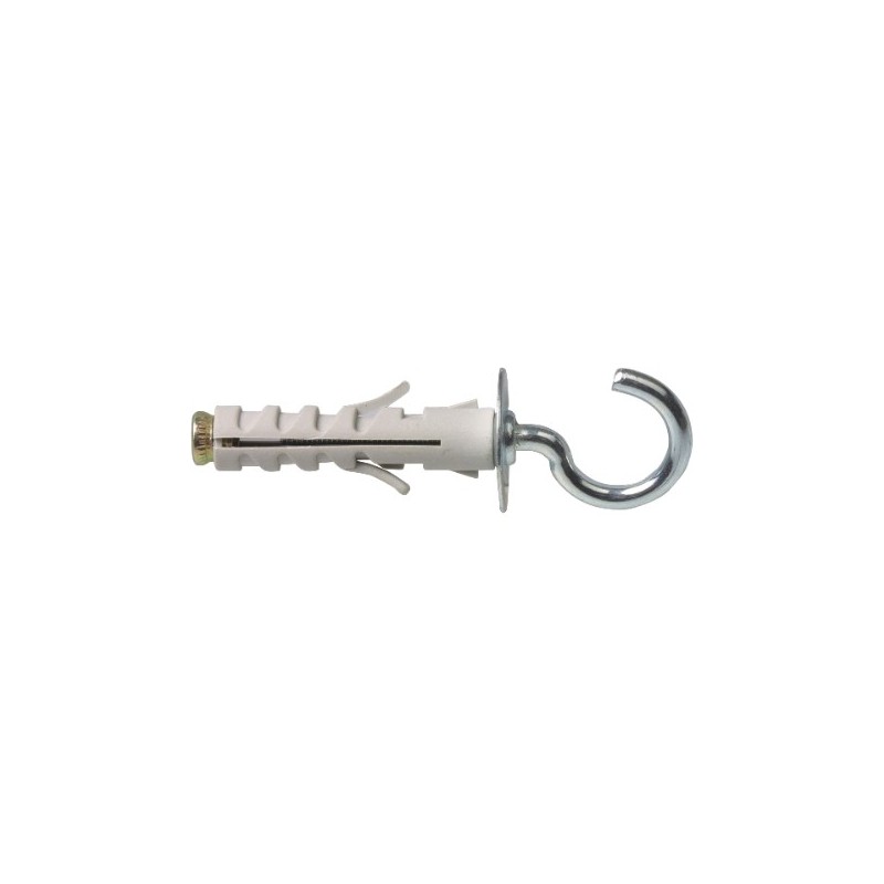 AMIG 16377   Taco con hembrilla abierta   M4   Acero / nylon   Gris