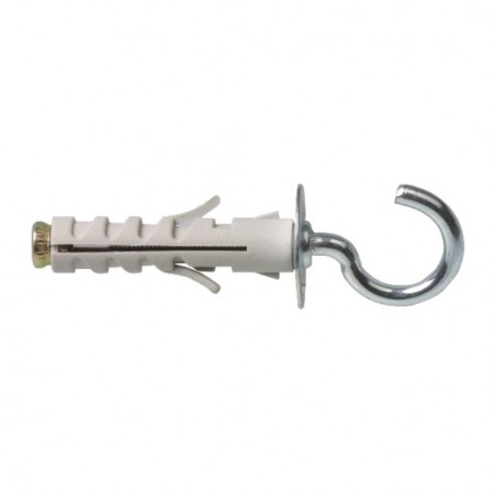 AMIG 16377   Taco con hembrilla abierta   M4   Acero / nylon   Gris