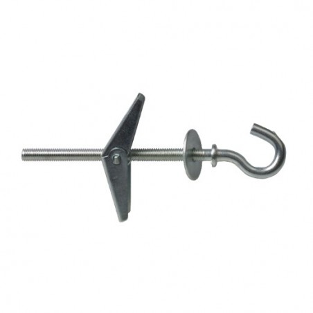 AMIG 16384   Taco autoexpandible gancho   M5 x 100 mm   Acero   Zincado
