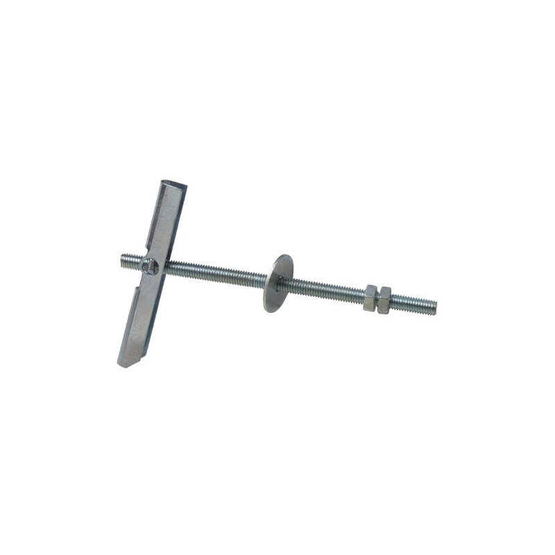 AMIG 16386   Taco basculante espiga   M4 x 100 mm   Acero   Zincado