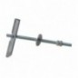 AMIG 16386   Taco basculante espiga   M4 x 100 mm   Acero   Zincado