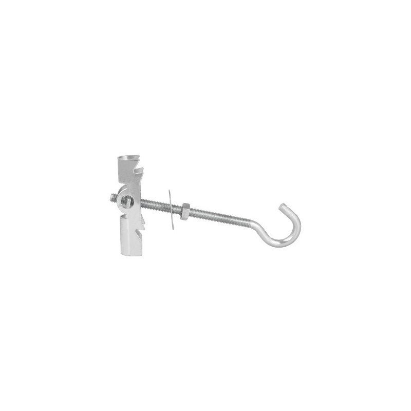 AMIG 16390   Taco basculante gancho   M5 x 100 mm   Acero   Zincado