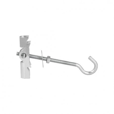 AMIG 16390   Taco basculante gancho   M5 x 100 mm   Acero   Zincado