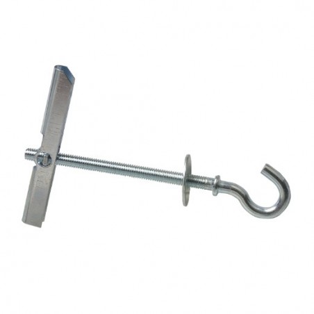 AMIG 16391   Taco basculante gancho   M6 x 100 mm   Acero   Zincado