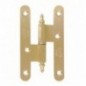 AMIG 1650  
 Pernio perfil laminado 407  
 80 x 41 x 2,3 mm  
 Latón  
 Mate - Izquierda