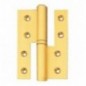 AMIG 1651  
 Pernio 417  
 120 x 80 x 4 mm  
 Latón  
 Mate - Derecha