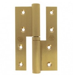 AMIG 1654  
 Pernio perfil laminado 418  
 120 x 80 x 4 mm  
 Latón  
 Mate - Izquierda