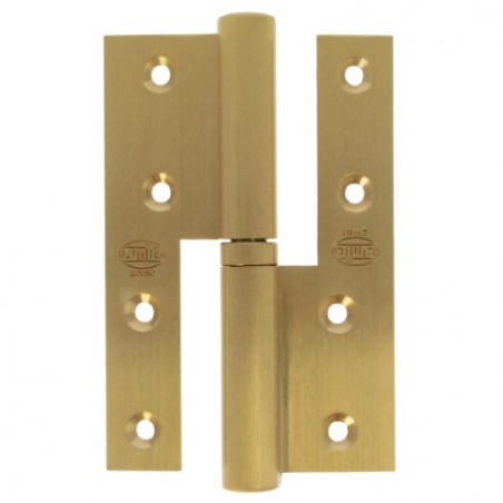 AMIG 1654  
 Pernio perfil laminado 418  
 120 x 80 x 4 mm  
 Latón  
 Mate - Izquierda