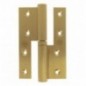 AMIG 1654  
 Pernio perfil laminado 418  
 120 x 80 x 4 mm  
 Latón  
 Mate - Izquierda