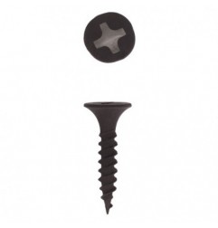 AMIG 16588  
 Tirafondo cabeza plana Phillips  
 Ø4,8 x 50 mm  
 Acero  
 Negro
