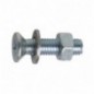AMIG 16670   Tornillo cabeza plana + tuerca + arandela   M3 x 30 mm   Acero   Zincado