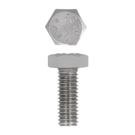 AMIG 16692   Tornillo cabeza hexagonal DIN 933   M5 x 20 mm   Acero inoxidable   Mate