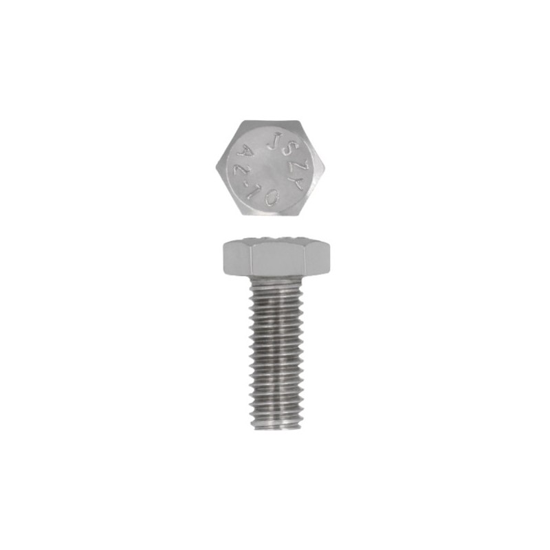 AMIG 16701   Tornillo cabeza hexagonal DIN 933   M6 x 50 mm   Acero inoxidable   Mate