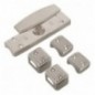 AMIG 168  
 Falleba 18  
 126 x 32 mm  
 Acero  
 Niquelado