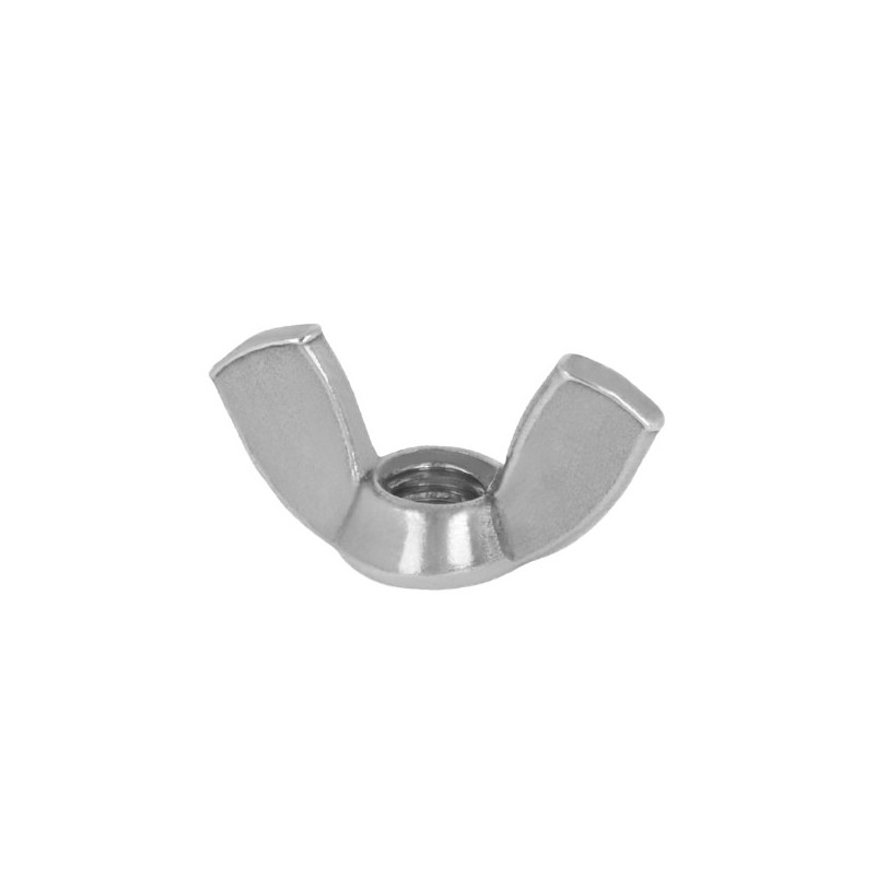 AMIG 16818  
 Tuerca mariposa  
 M6  
 Acero inoxidable  
 Mate