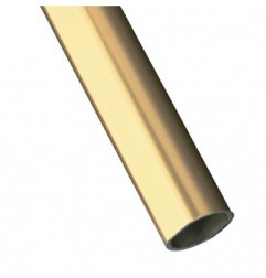 AMIG 1692  
 Tubo armario 1  
 20 x 18 x 1,5 mm  
 Aluminio  
 Oro