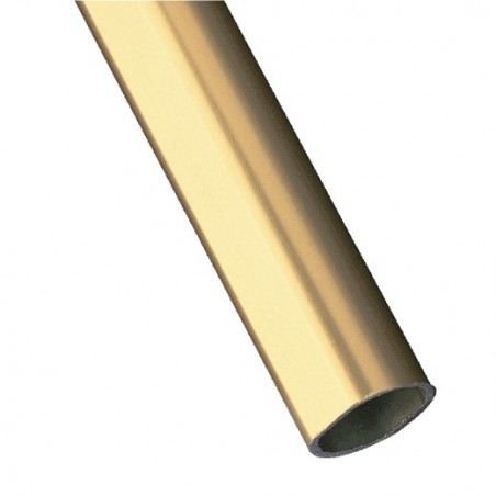 AMIG 1692  
 Tubo armario 1  
 20 x 18 x 1,5 mm  
 Aluminio  
 Oro