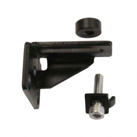 AMIG 17132  
 Soporte 2917  
 52 x 50 x 35 mm  
 Acero  
 Negro - Izquierda