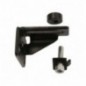 AMIG 17132  
 Soporte 2917  
 52 x 50 x 35 mm  
 Acero  
 Negro - Izquierda