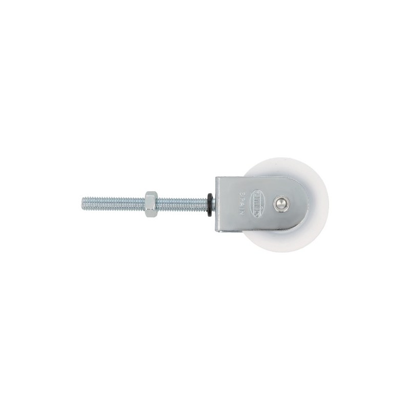 AMIG 17208  
 Polea plástico 111  
 M6 x 55 mm  
 Acero  
 Zincado