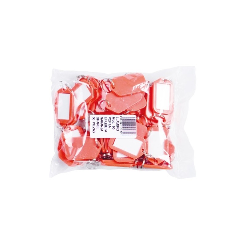 AMIG 17228  
 Llavero porta-etiquetas 90  
 50 x 30 mm  
 Rojo