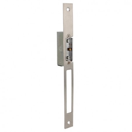 AMIG 17258  
 Cerradero eléctrico 50  
 250 x 22 x 3 mm  
 Acero inoxidable 18/8  
 Mate