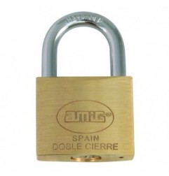 AMIG 17265  
 Candado llaves iguales 10  
 20 mm  
 Latón  
 Mate