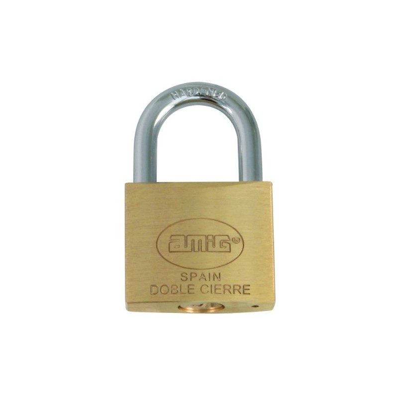 AMIG 17265  
 Candado llaves iguales 10  
 20 mm  
 Latón  
 Mate