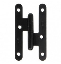 AMIG 17411  
 Pernio 405C  
 100 x 56 x 2 mm  
 Acero  
 Negro - Izquierda