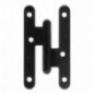 AMIG 17411  
 Pernio 405C  
 100 x 56 x 2 mm  
 Acero  
 Negro - Izquierda