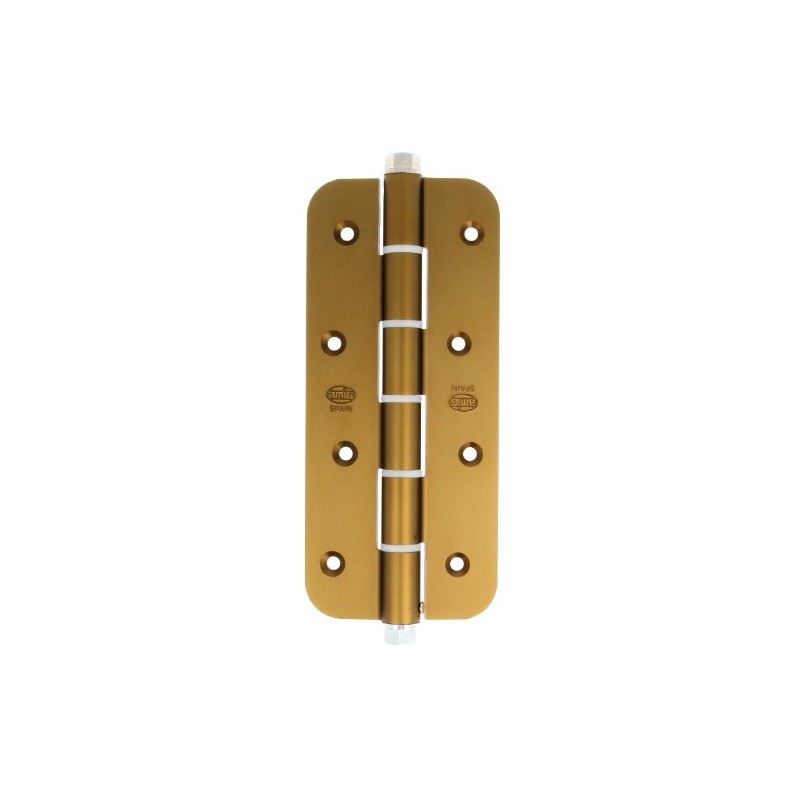 AMIG 17420  
 Bisagra simple acción 3034R  
 180 x 80 x 4 mm  
 Aluminio  
 Bronceado