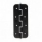 AMIG 17421  
 Bisagra simple acción 3034R  
 180 x 80 x 4 mm  
 Aluminio  
 Negro