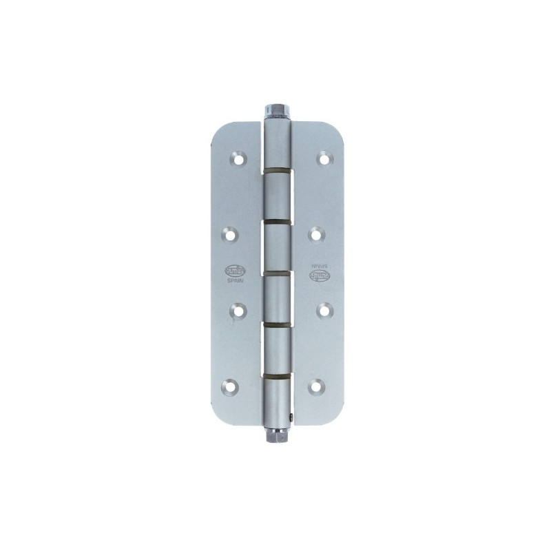 AMIG 17423  
 Bisagra simple acción 3034R  
 180 x 80 x 4 mm  
 Aluminio  
 Plata