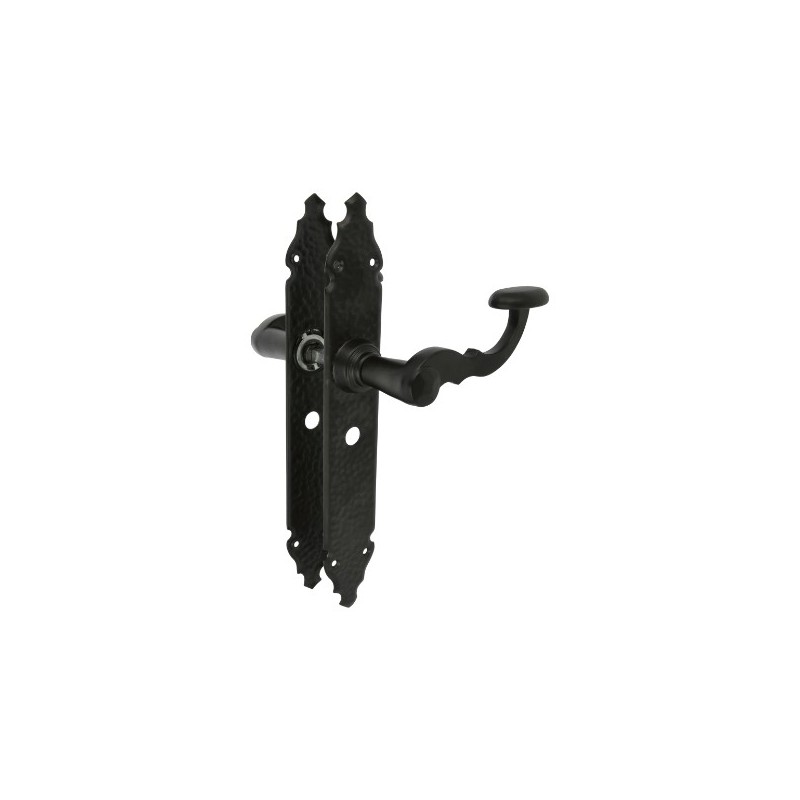 AMIG 17433  
 Manilla con placa 100PW  
 280 x 44 mm  
 Placa de acero, Tirador de zamak  
 Negro