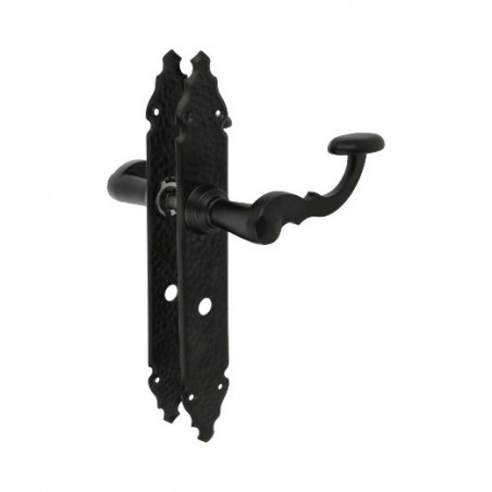 AMIG 17434  
 Manilla con placa 100PW  
 280 x 44 mm  
 Placa de acero, Tirador de zamak  
 Negro