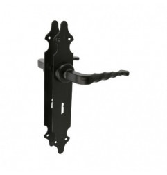 AMIG 17435  
 Manilla con placa 101PG  
 280 x 44 mm  
 Placa de acero, Tirador de zamak  
 Negro