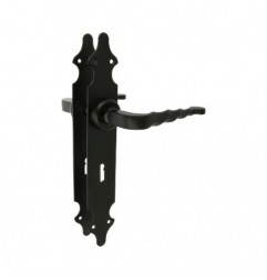 AMIG 17437  
 Manilla con placa 101PG  
 280 x 44 mm  
 Placa de acero, Tirador de zamak  
 Negro