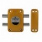 AMIG 17440  
 Cerradura sobreponer 82  
 96 x 66 mm  
 Acero  
 Esmaltado oro