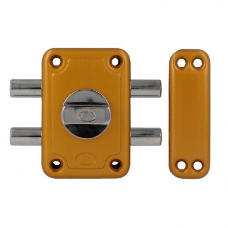 AMIG 17442  
 Pasador seguridad 82P  
 96 x 66 mm  
 Acero  
 Esmaltado oro