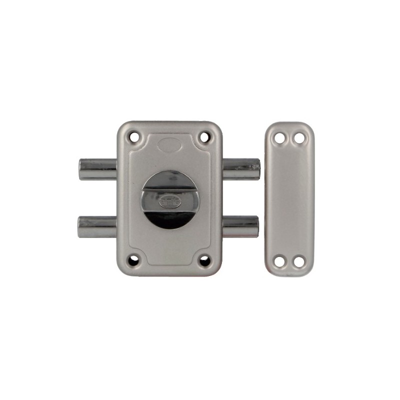 AMIG 17443  
 Pasador seguridad 82P  
 96 x 66 mm  
 Acero  
 Esmaltado plata
