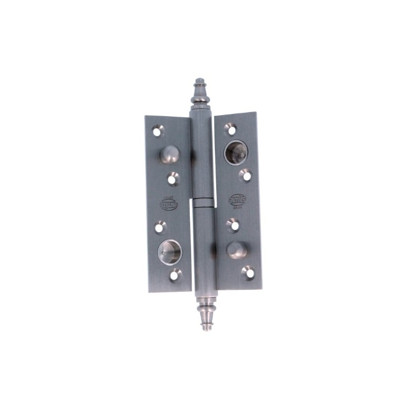 AMIG 17444  
 Pernio 416  
 120 x 80 x 4 mm  
 Latón  
 Cromado mate - Izquierda