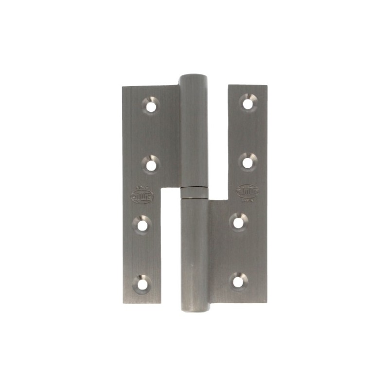 AMIG 17449  
 Pernio perfil laminado 418  
 120 x 80 x 4 mm  
 Latón  
 Cromado mate - Derecha