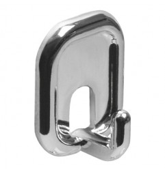 AMIG 17453  
 Colgador adhesivo 206  
 45 x 37 x 21 mm  
 Plástico  
 Cromado