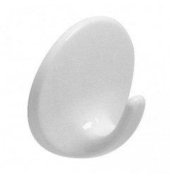 AMIG 17457  
 Colgador adhesivo 207  
 Ø40 x 21 mm  
 Plástico  
 Blanco