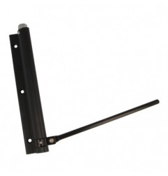 AMIG 17466  
 Pernio muelle 200  
 190 x 180 mm  
 Aluminio  
 Negro