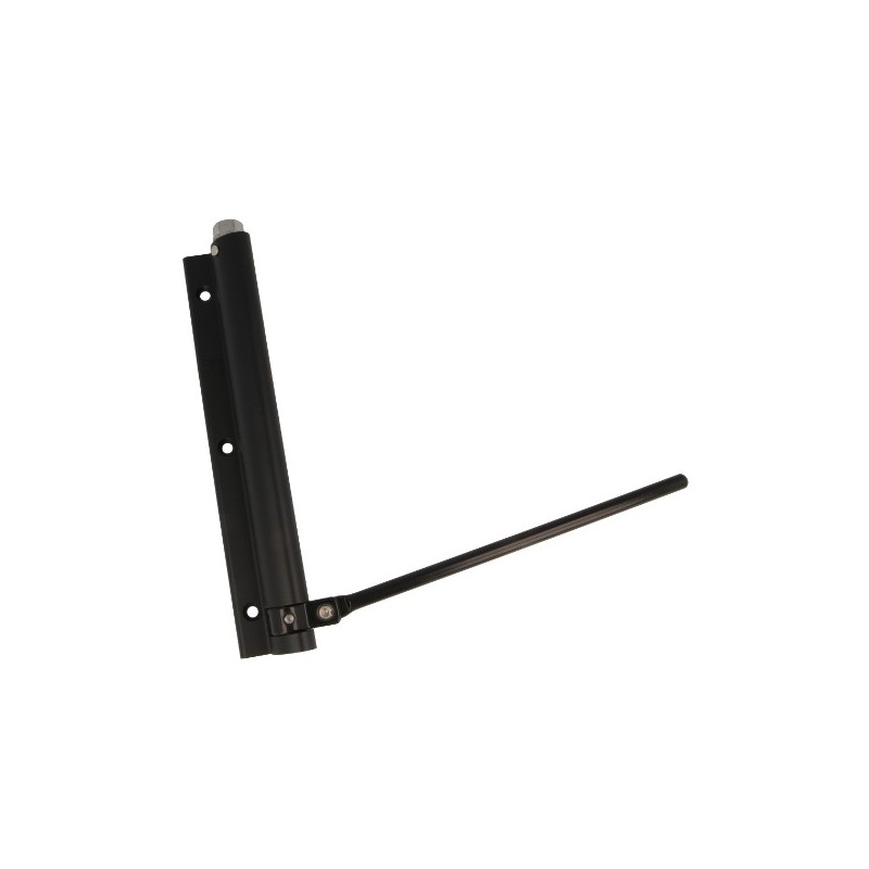 AMIG 17466  
 Pernio muelle 200  
 190 x 180 mm  
 Aluminio  
 Negro