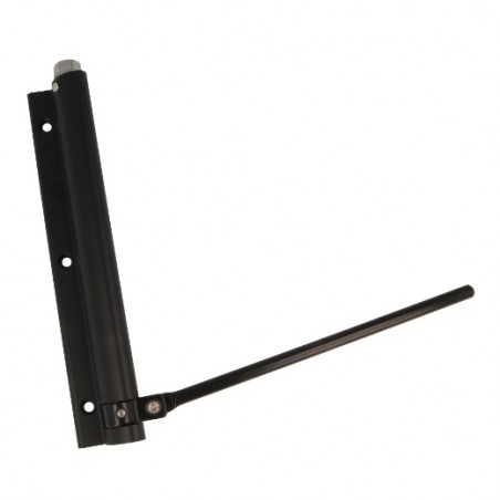 AMIG 17466  
 Pernio muelle 200  
 190 x 180 mm  
 Aluminio  
 Negro