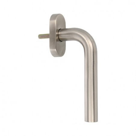 AMIG 17537  
 Manilla para ventana 4V  
 66 x 31 mm  
 Acero inoxidable 18/8  
 Mate
